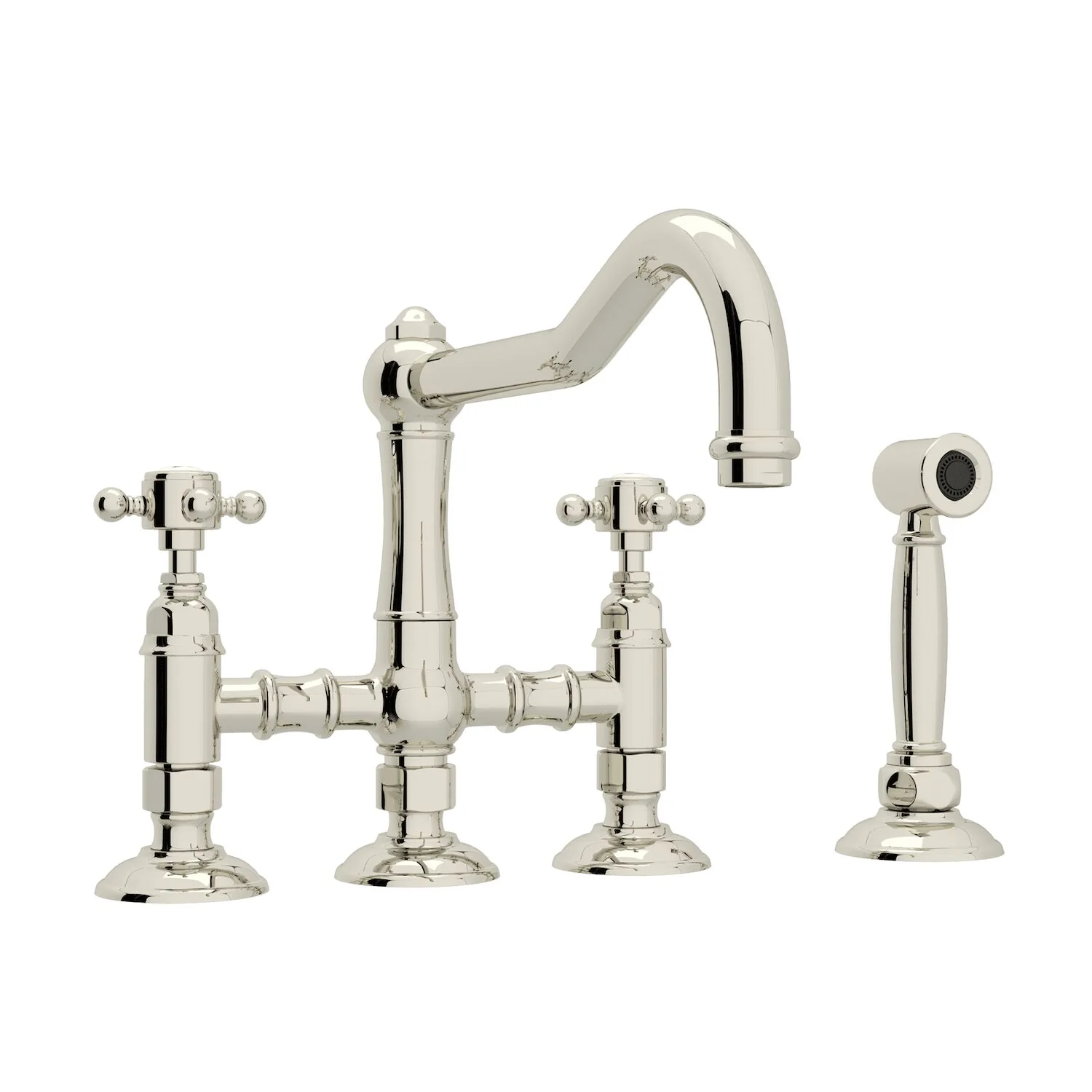 ACQUI® BRIDGE KITCHEN FAUCET WITH SIDE SPRAY (CROSS HANDLE) - Image 3