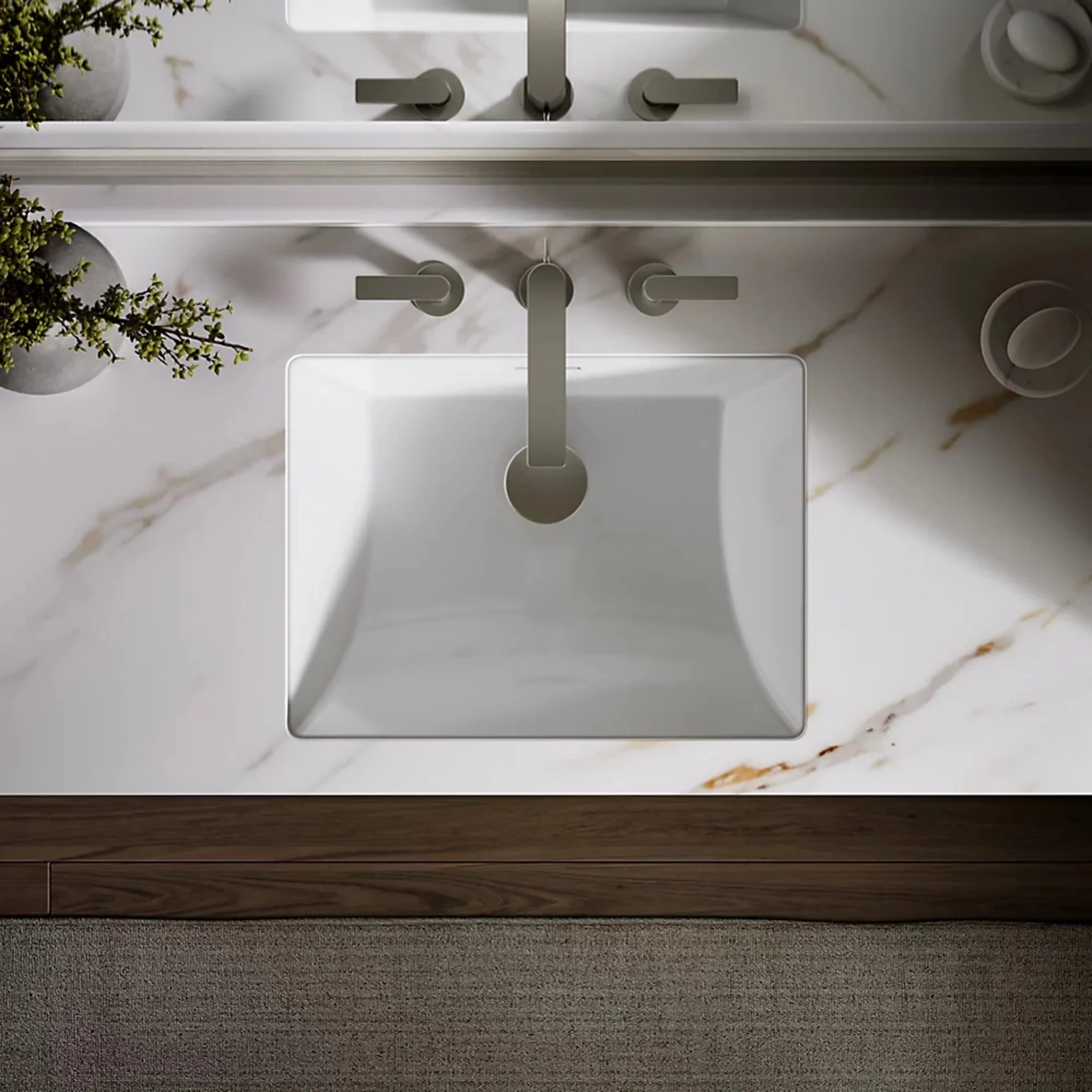 BRAZN 21-INCH RECTANGULAR UNDERMOUNT BATHROOM SINK - Image 11