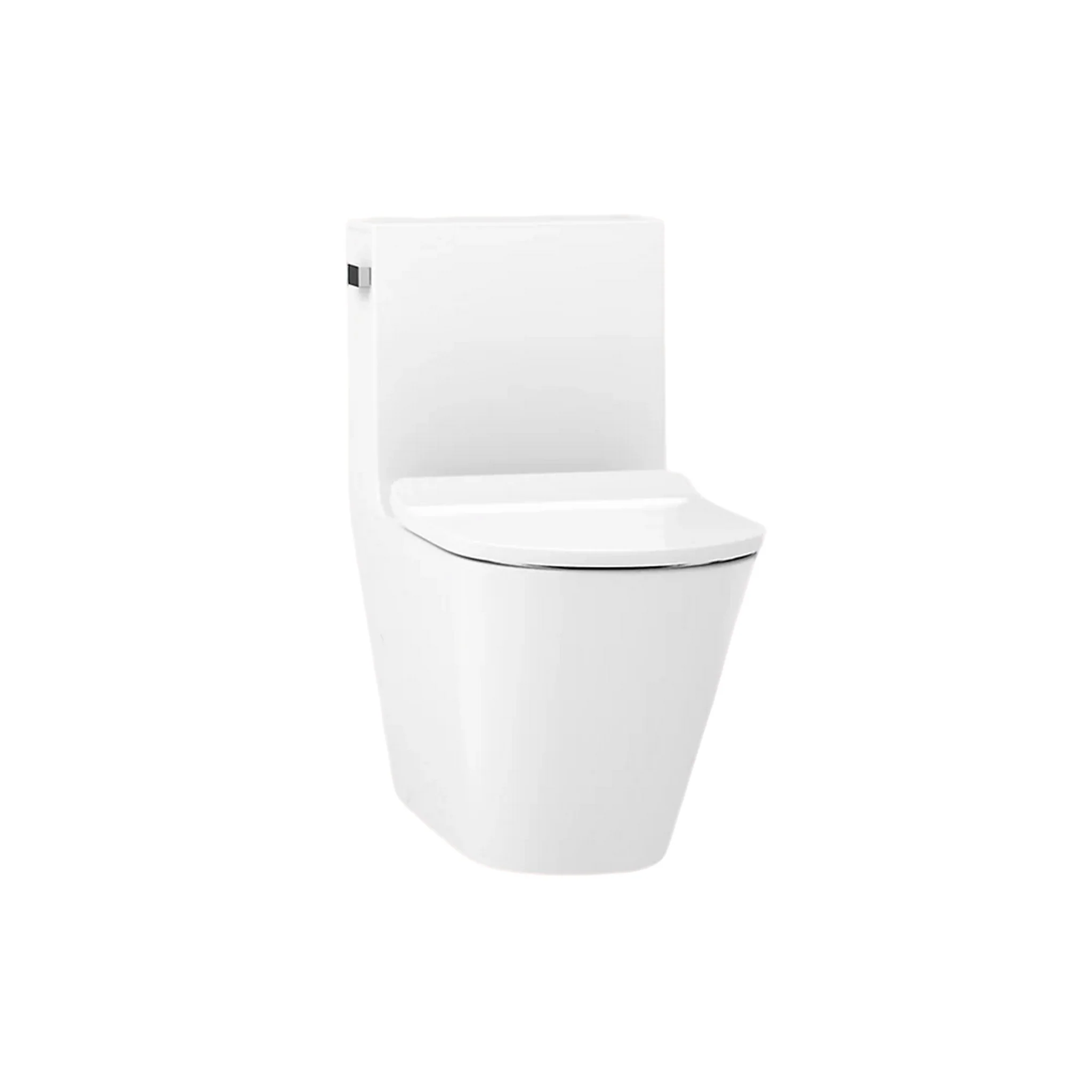 BRAZN ONE-PIECE ELONGATED TOILET WITH SKIRTED TRAPWAY AND DUAL-FLUSH
