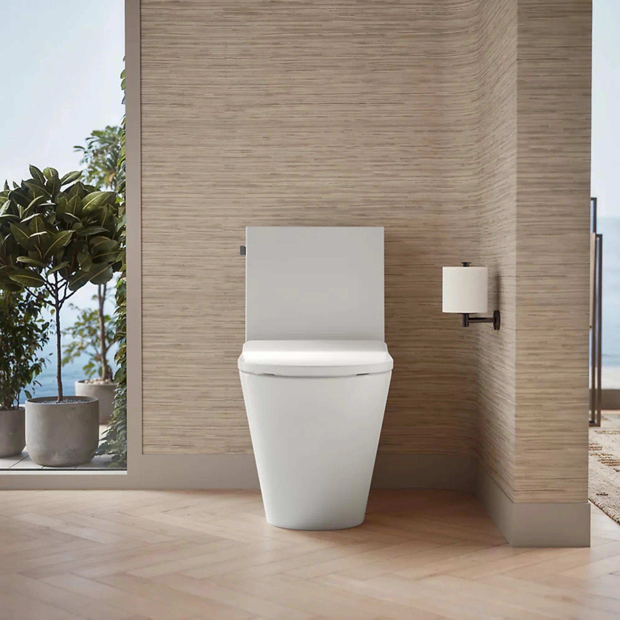 BRAZN ONE-PIECE ELONGATED TOILET WITH SKIRTED TRAPWAY AND DUAL-FLUSH - Image 9