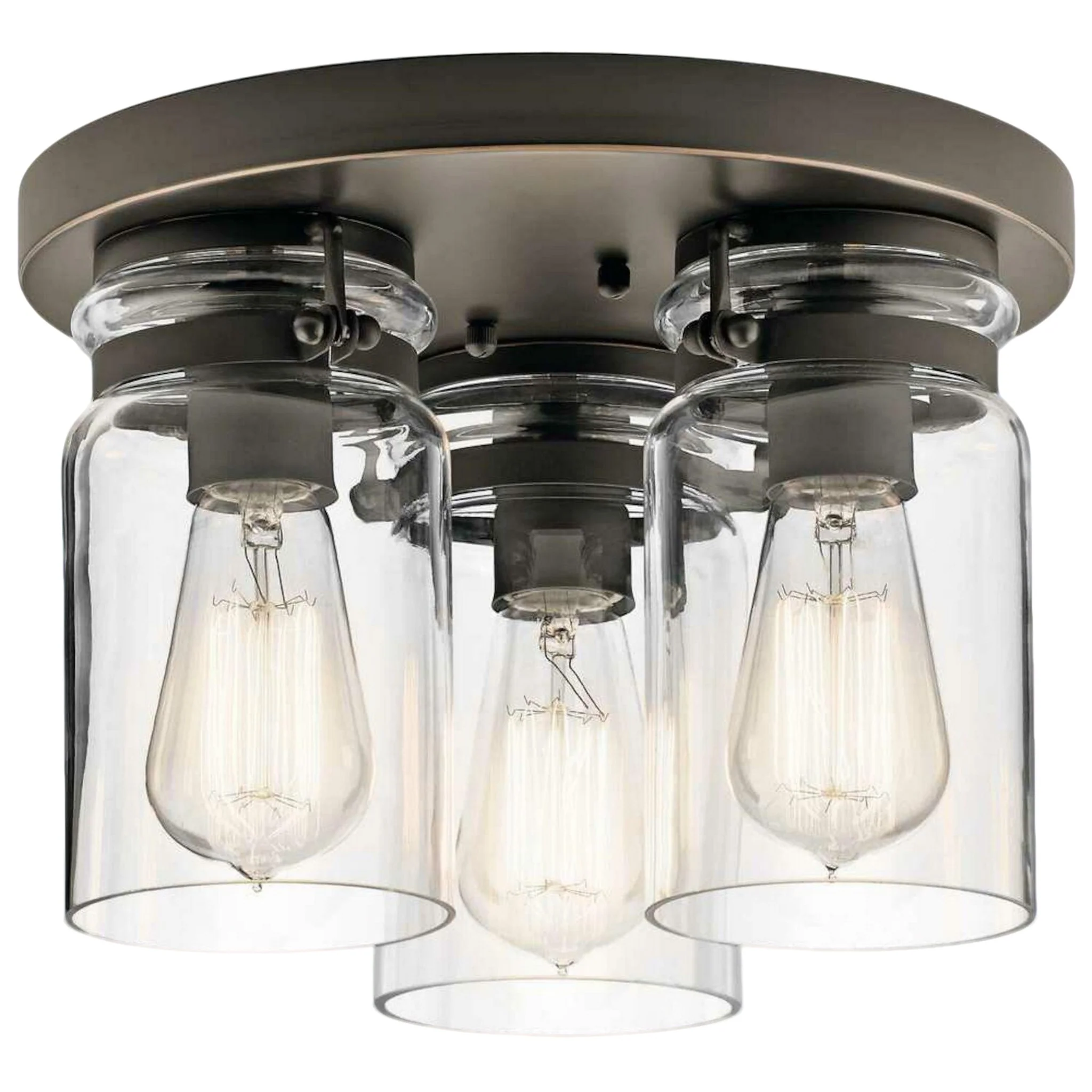 BRINLEY 3-LIGHT FLUSH MOUNT CEILING LIGHT - Image 2