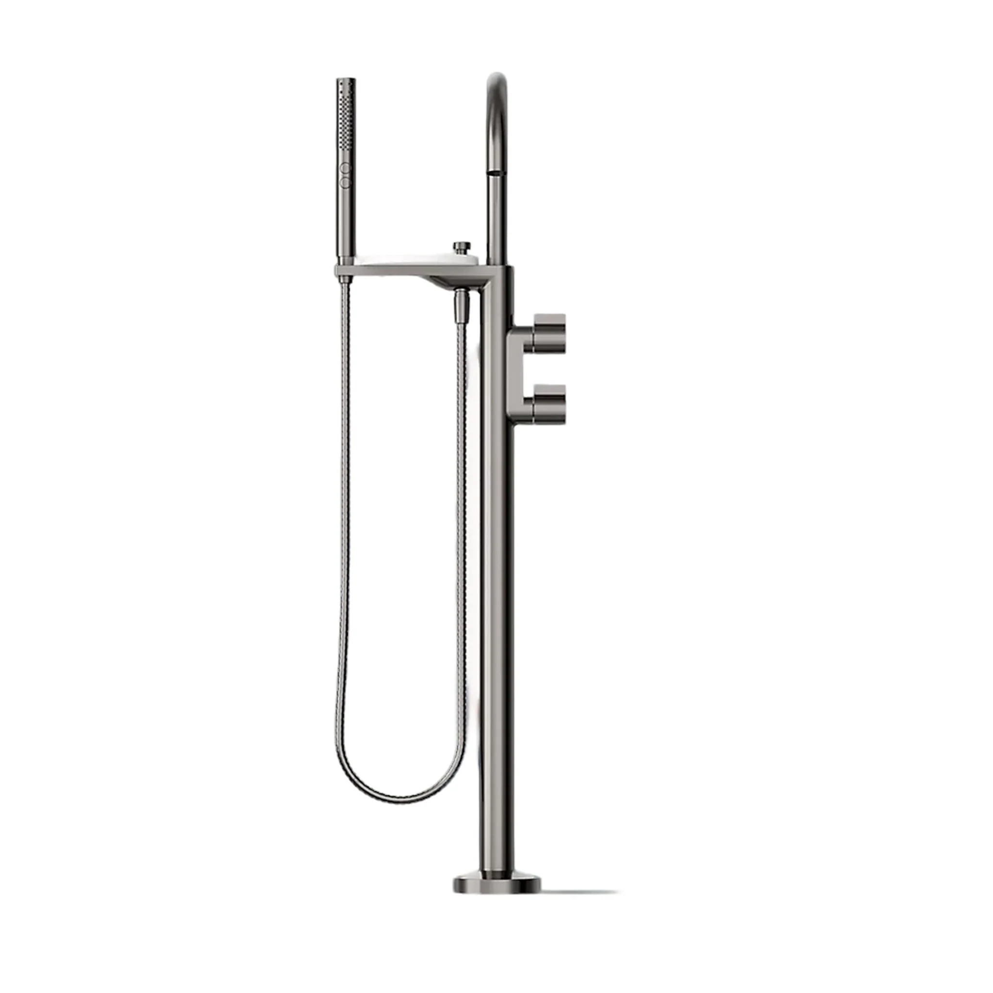 COMPONENTS FLOOR MOUNT BATH FILLER TRIM WITH LEVER HANDLES AND HANDSHOWER - Image 40