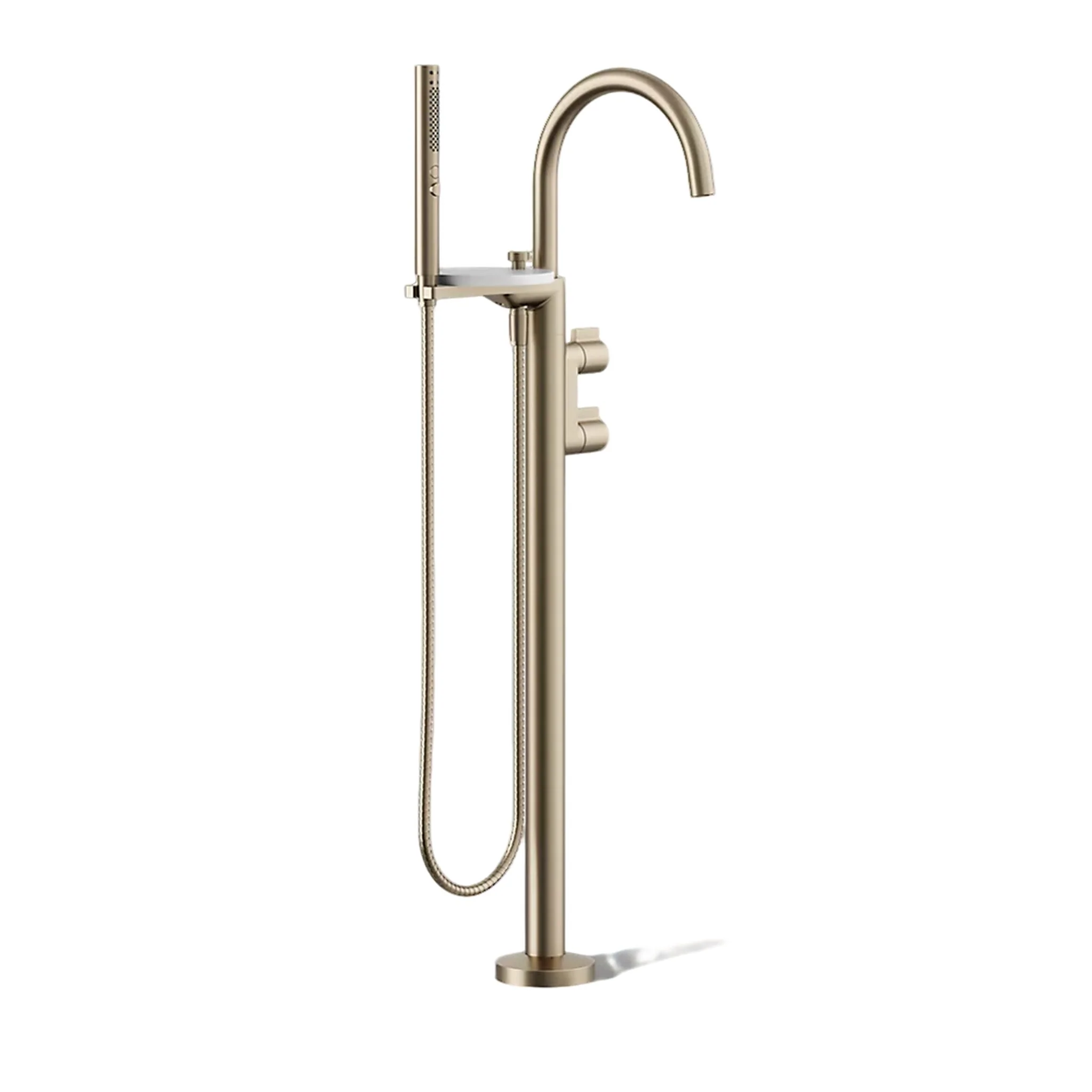 COMPONENTS FLOOR MOUNT BATH FILLER TRIM WITH LEVER HANDLES AND HANDSHOWER - Image 9