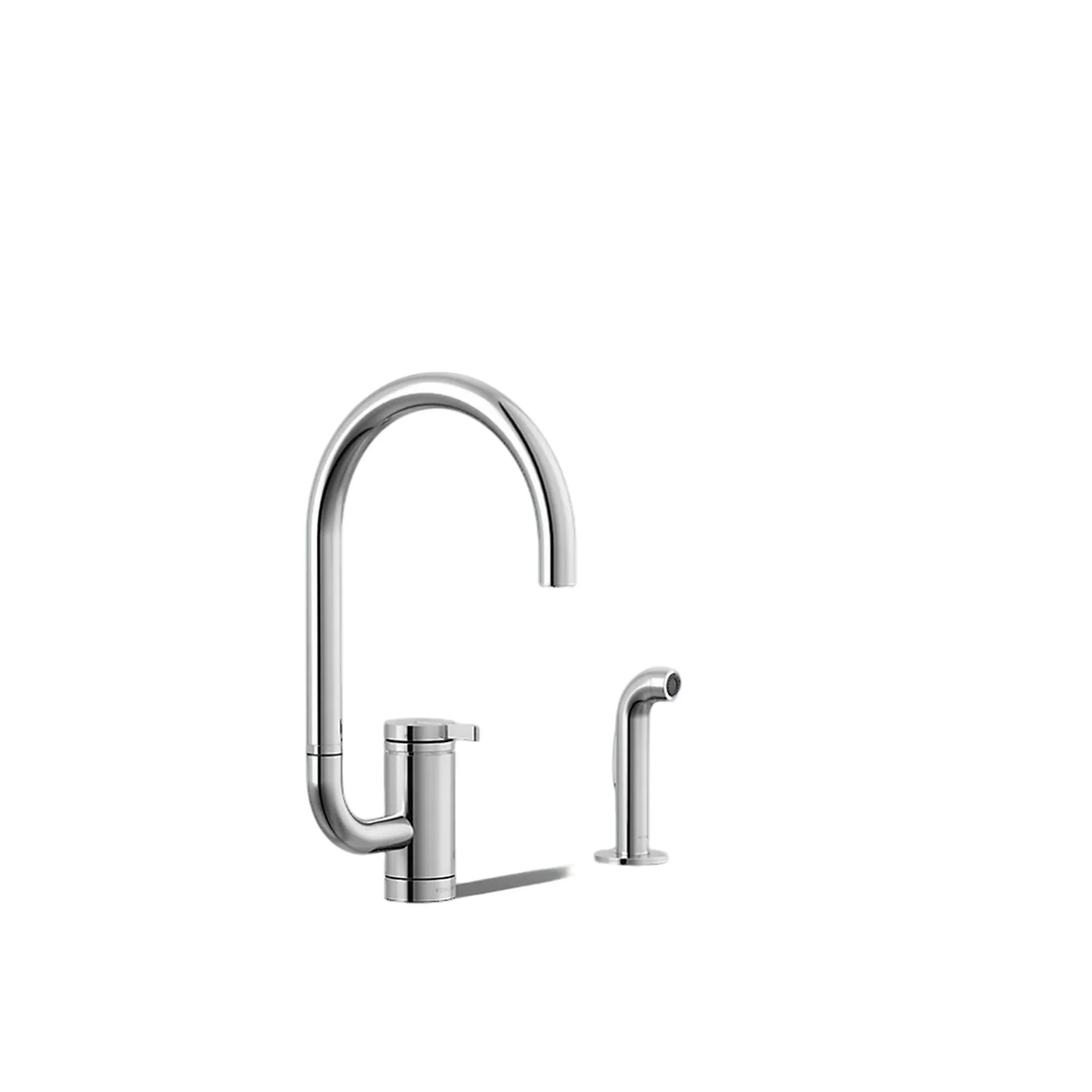 COMPONENTS® SINGLE-HANDLE KITCHEN SINK FAUCET WITH TWO-FUNCTION EXTENDED-REACH ARC SPOUT AND SIDE SPRAYER - Image 3