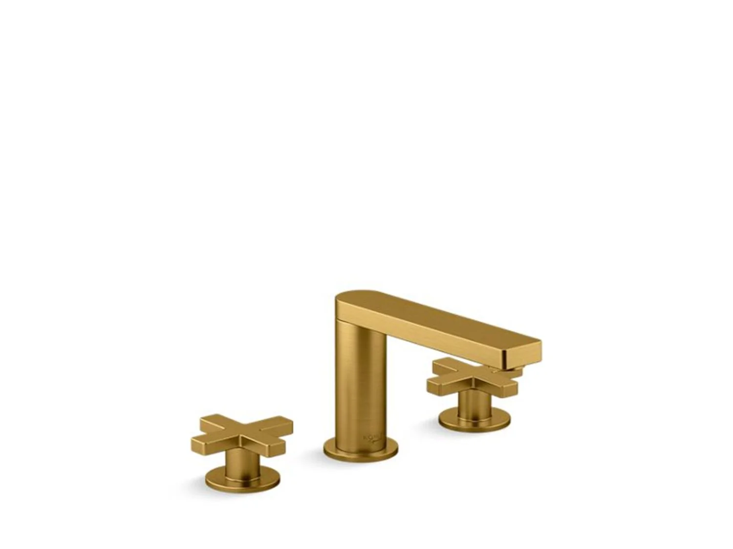 COMPOSED WIDESPREAD BATHROOM SINK FAUCET WITH CROSS HANDLES - Image 2