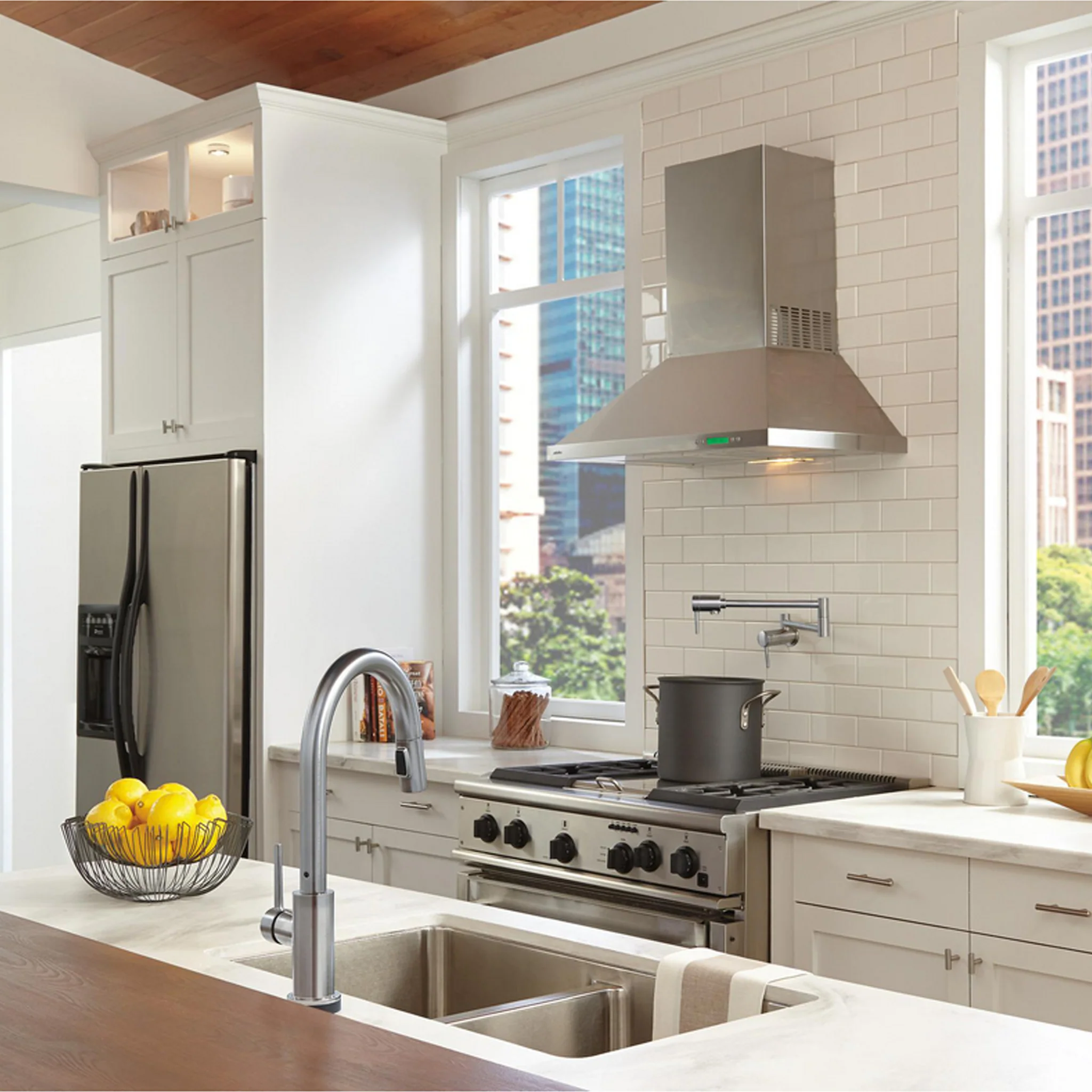 CONTEMPORARY WALL MOUNT POT FILLER - Image 2