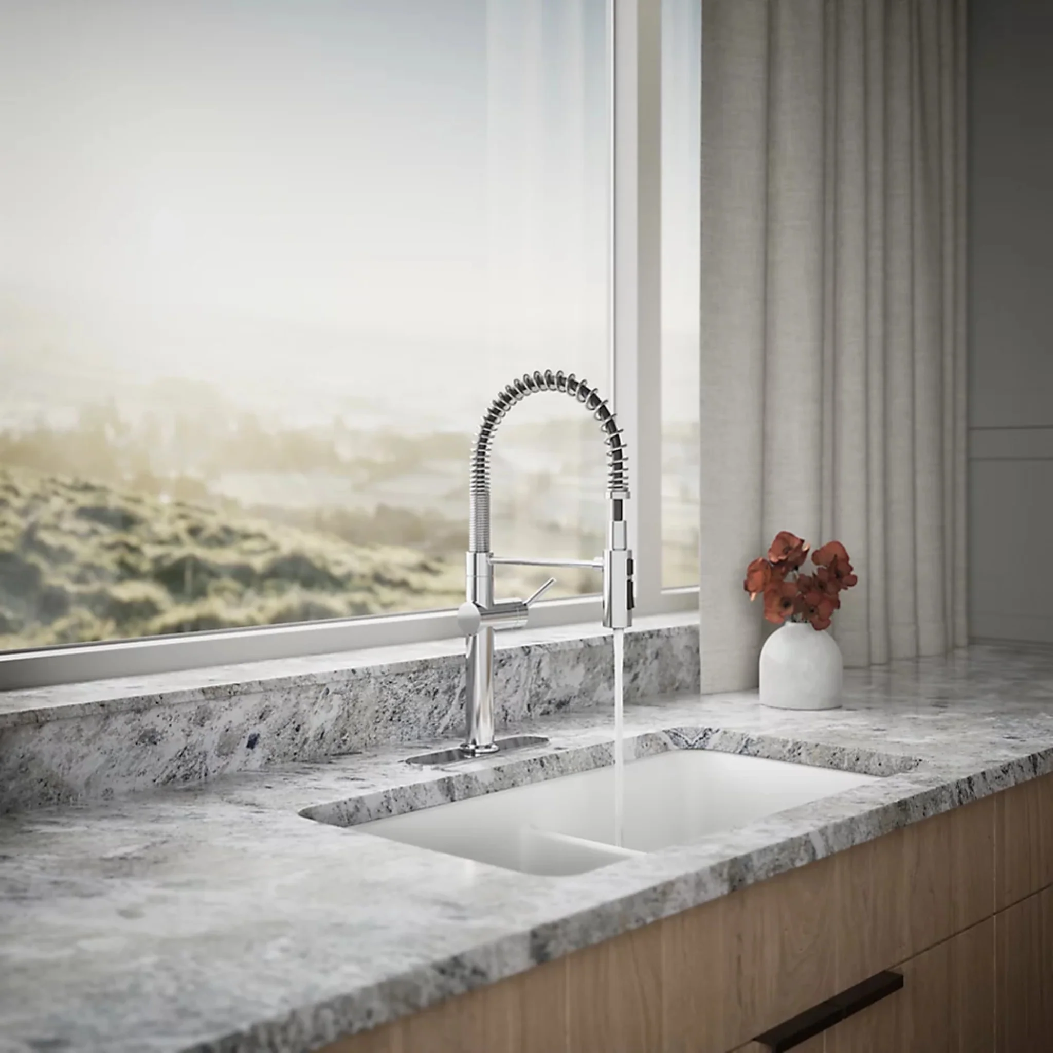 CRUE SEMI-PROFESSIONAL KITCHEN SINK FAUCET WITH THREE-FUNCTION SPRAYHEAD - Image 25