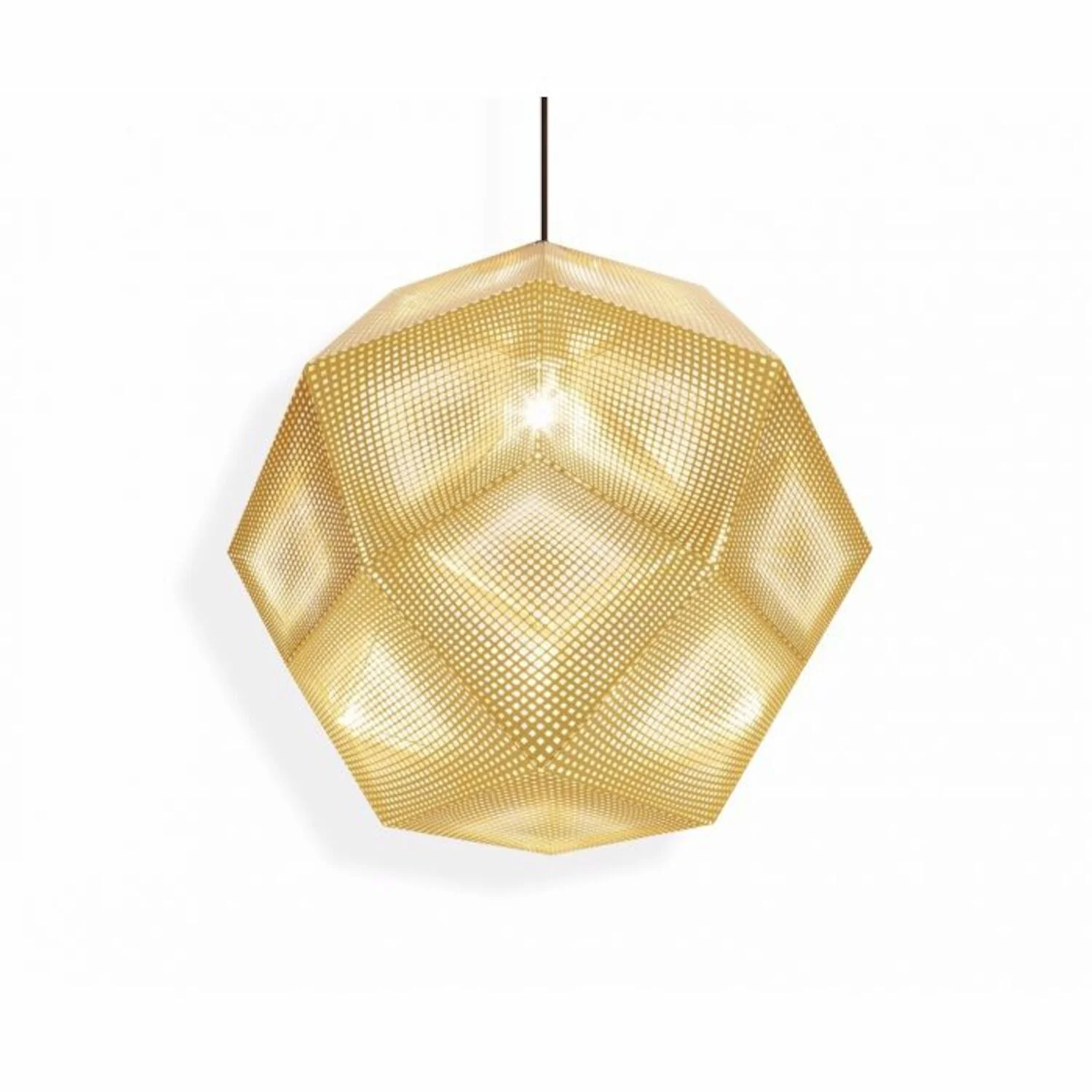 ETCH BRASS LED PENDANT (MULTIPLE SIZES) - Image 2