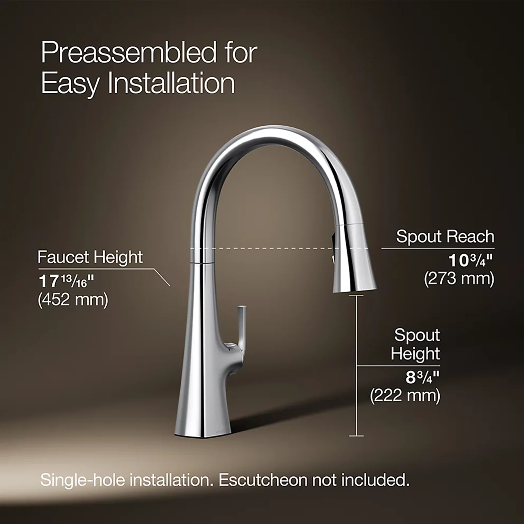 GRAZE® TOUCHLESS 3-FUNCTION PULL-DOWN KITCHEN SINK FAUCET - Image 7