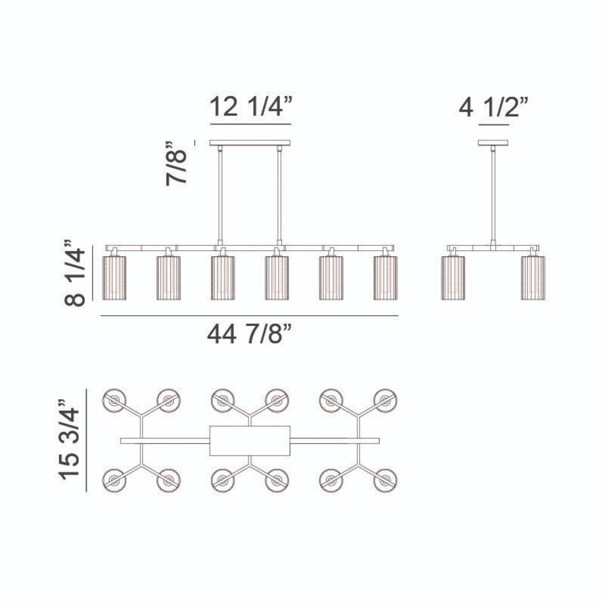 KRISTOF 12-LIGHT LED CHANDELIER - Image 5