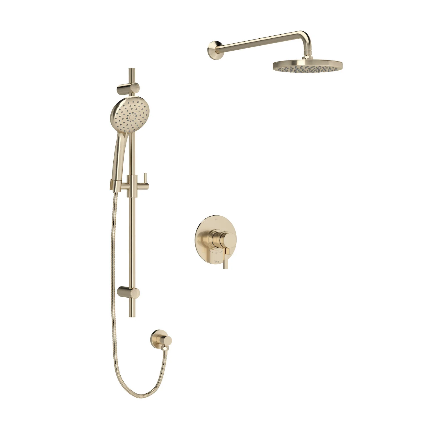 LOMBARDIA 1/2" THERMOSTATIC & PRESSURE BALANCE 3 FUNCTION SYSTEM TRIM WITH INTEGRATED VOLUME CONTROL - Image 4