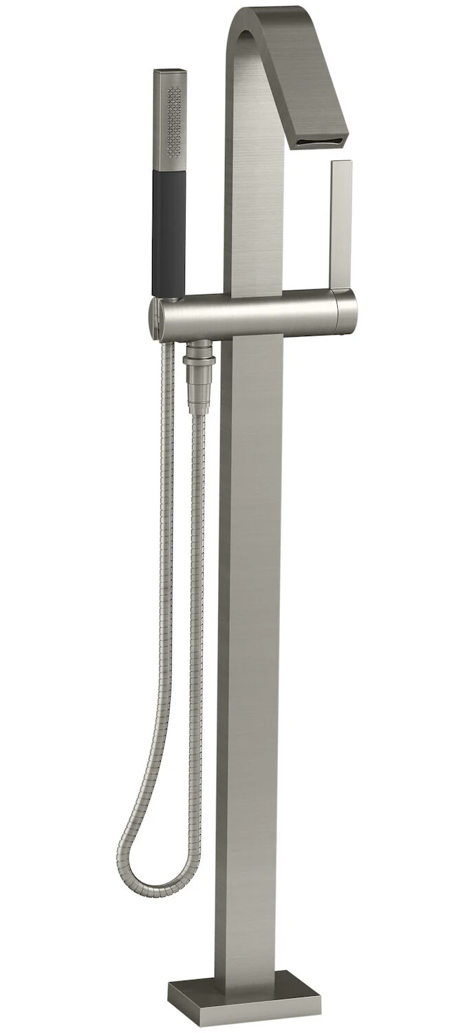 LOURE® FLOOR MOUNT BATH FILLER TRIM WITH HANDSHOWER