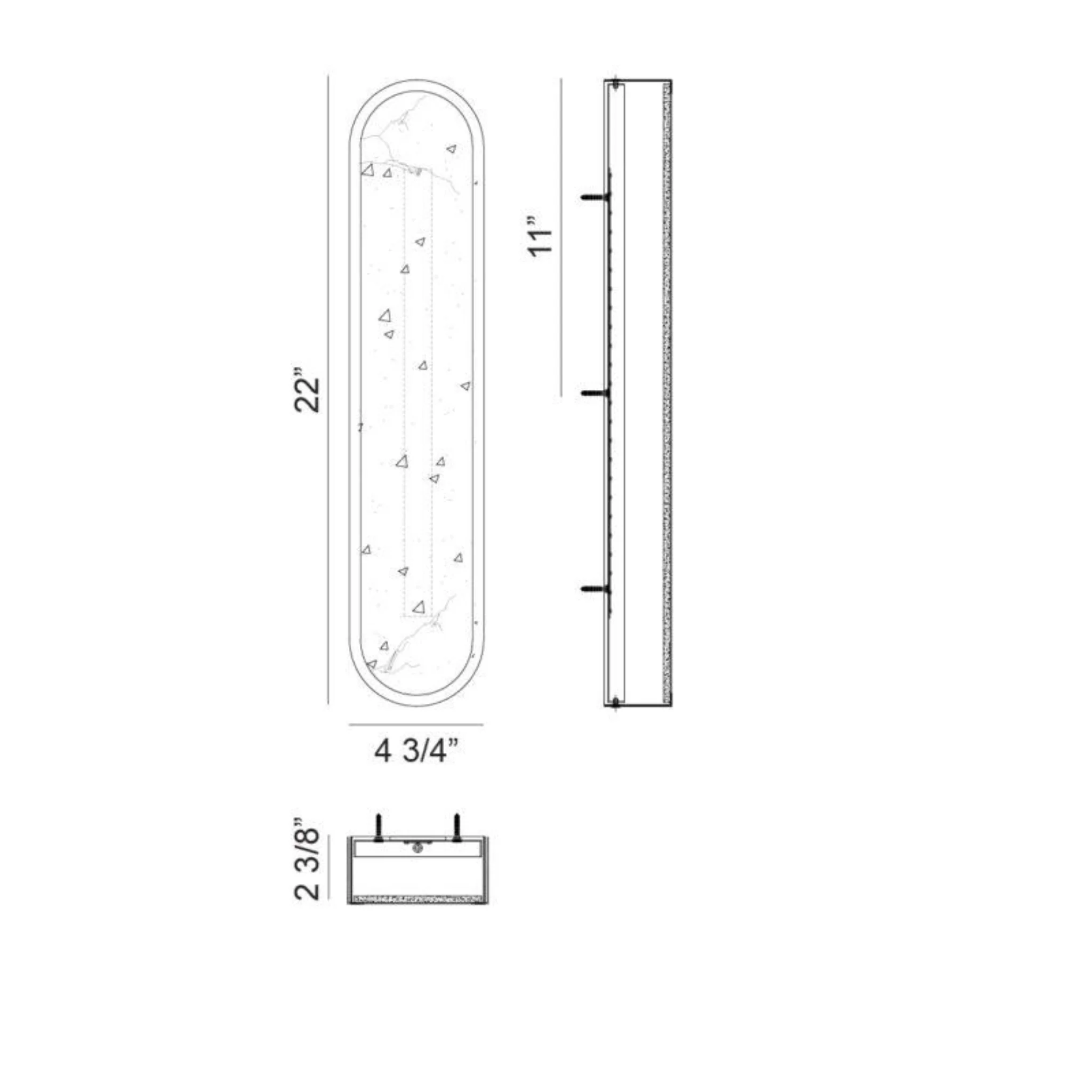 MARBLESTONE 1-LIGHT LED WALL SCONCE (MULTIPLE SIZES) - Image 7