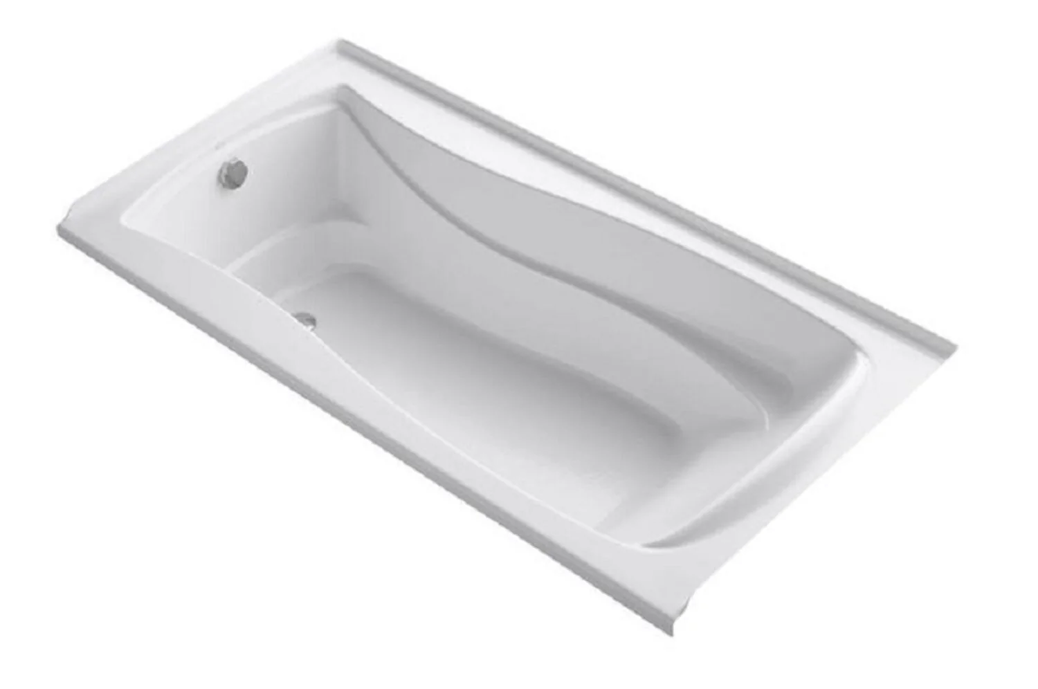 MARIPOSA® 72 X 36 INCHES DROP IN BATHTUB WITH REVERSIBLE DRAIN
