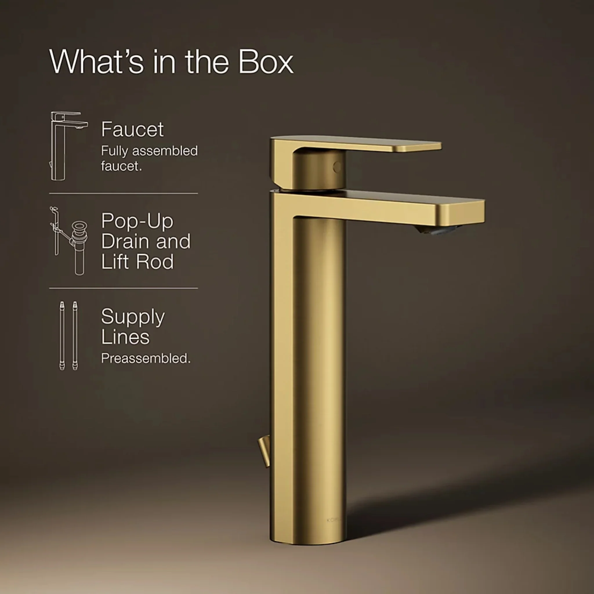 PARALLEL TALL SINGLE-HANDLE BATHROOM SINK FAUCET - Image 22