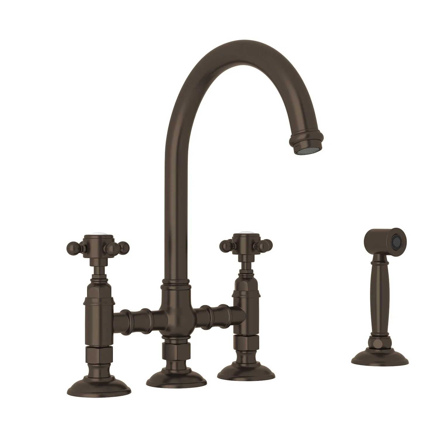 SAN JULIO® BRIDGE KITCHEN FAUCET WITH SIDE SPRAY (CROSS HANDLE) - Image 5