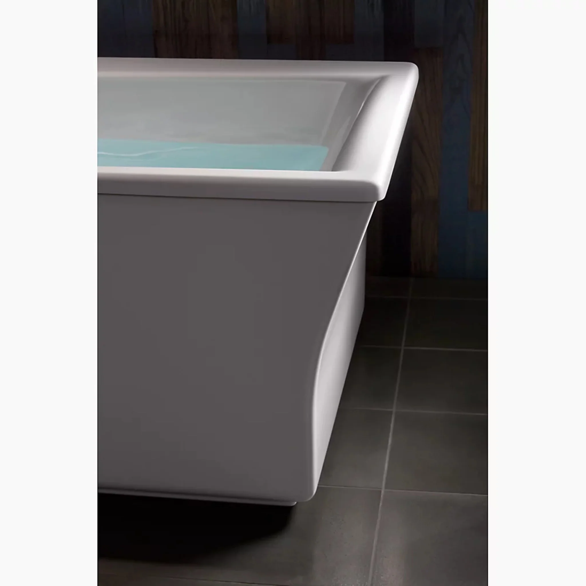 STARGAZE 72 X 36 INCHES FREESTANDING HEATED BUBBLEMASSAGE AIR BATHTUB WITH BASK HEATED SURFACE AND FLUTER SHROUD - Image 3