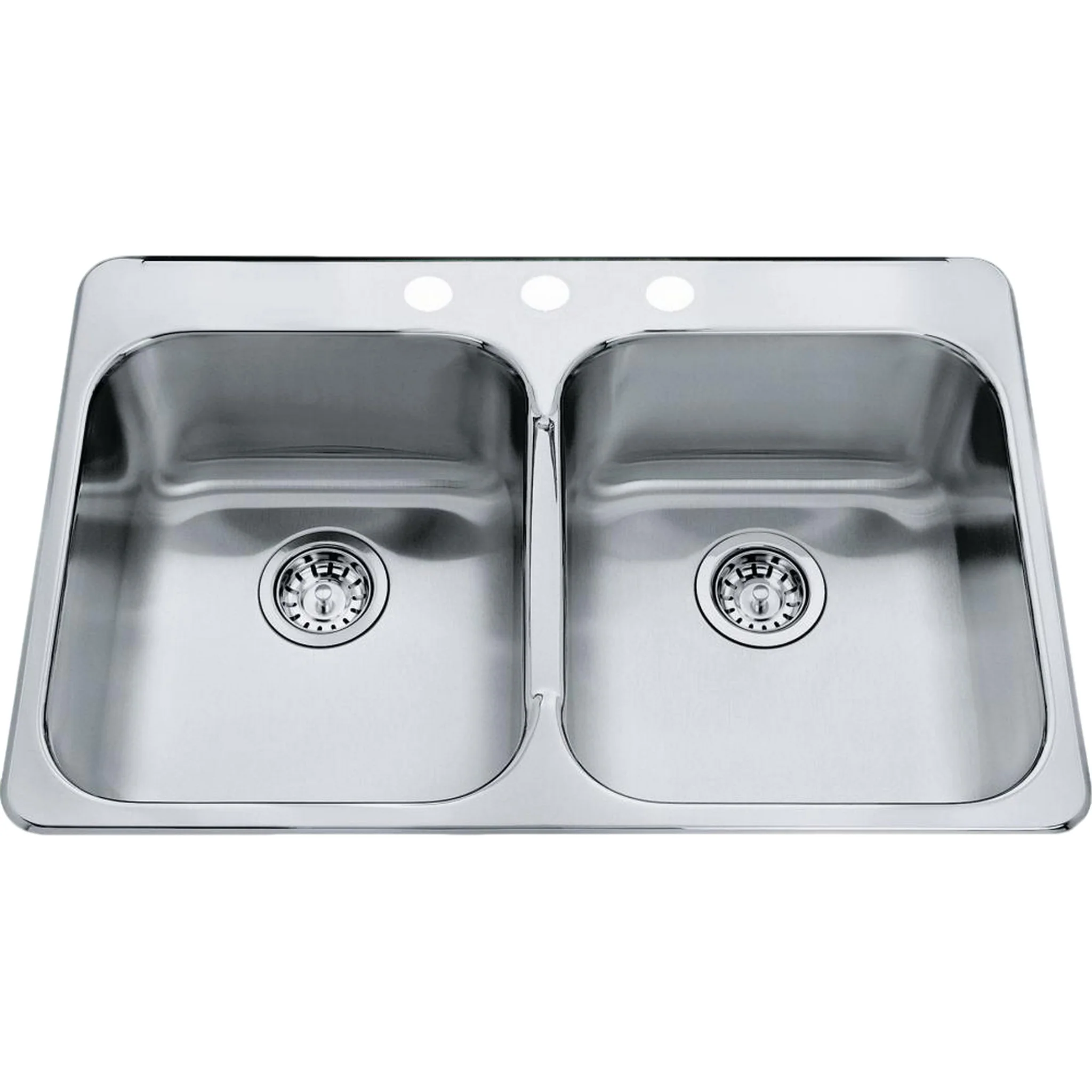 STEEL QUEEN DROP IN DOUBLE BOWL STAINLESS STEEL KITCHEN SINK - Image 2