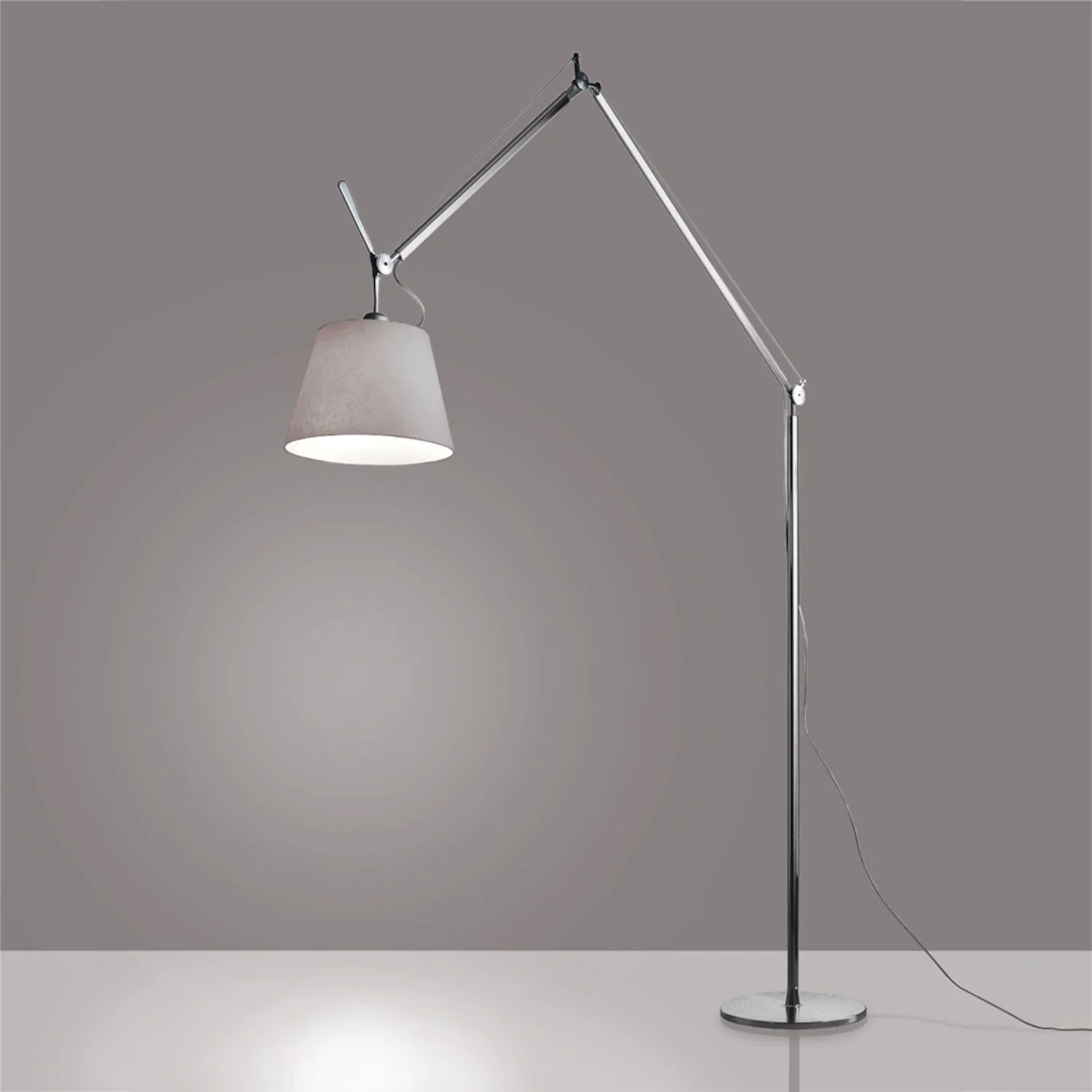 TOLOMEO MEGA LED FLOOR LAMP WITH 14-INCH DIFFUSER - Image 2